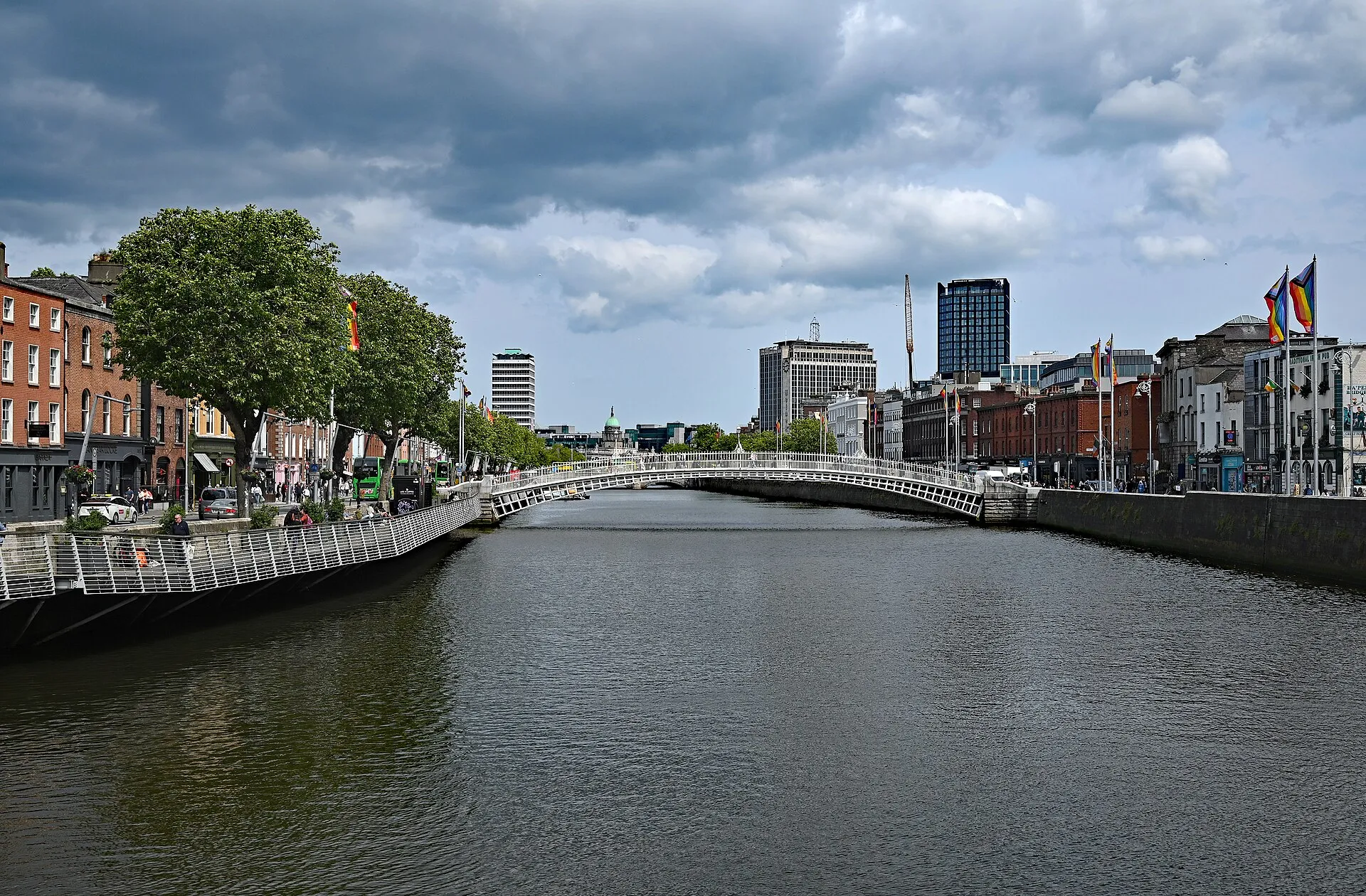 La Liffey et le Ha'penny Bridge, à Dublin