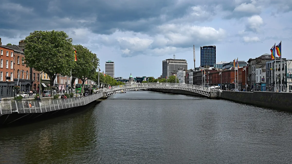 La Liffey et le Ha'penny Bridge, à Dublin