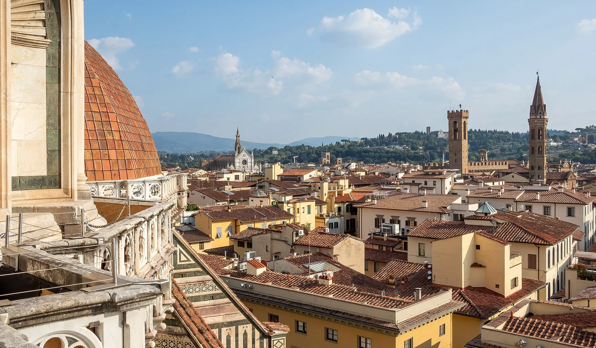Les toits de Florence vus depuis la terrasse de la cathédrale