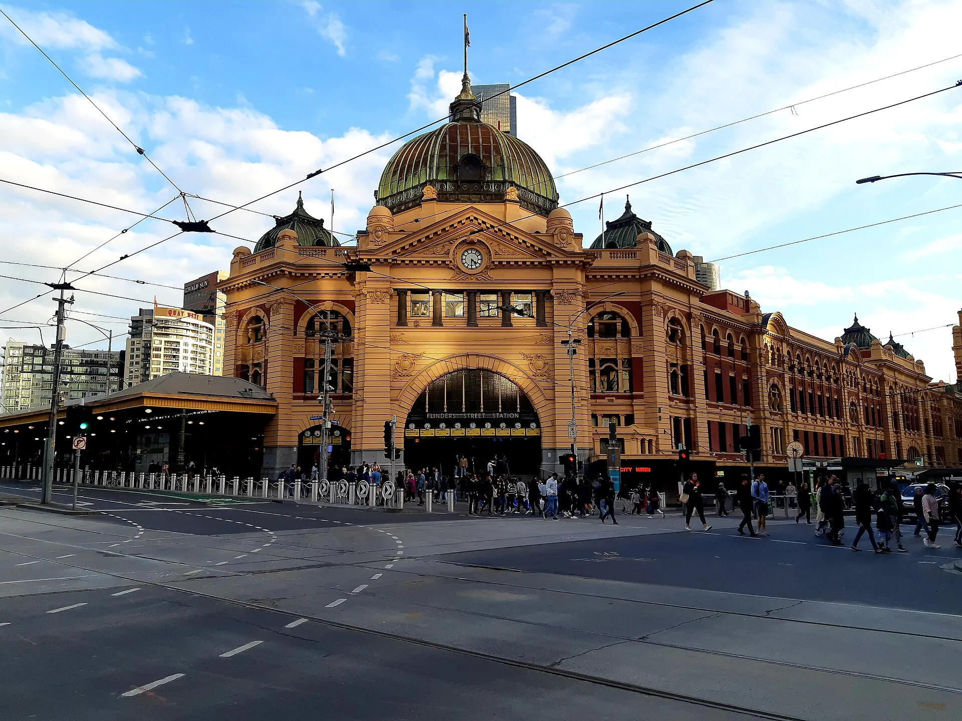 La gare de Flinders Street, à Melbourne