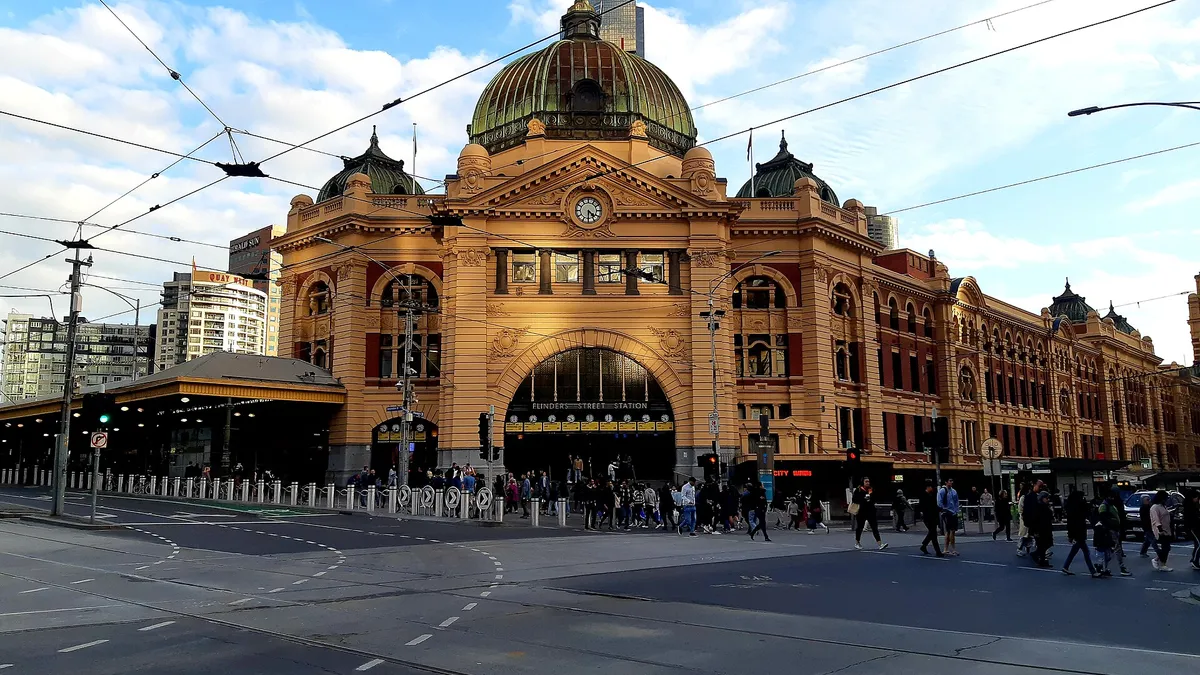 La gare de Flinders Street, à Melbourne