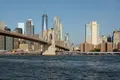 Le pont de Brooklyn et les gratte-ciel de Lower Manhattan