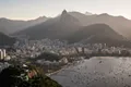 La baie de Botafogo et le Corcovado, avec le Christ rédempteur, vus du Pain de Sucre